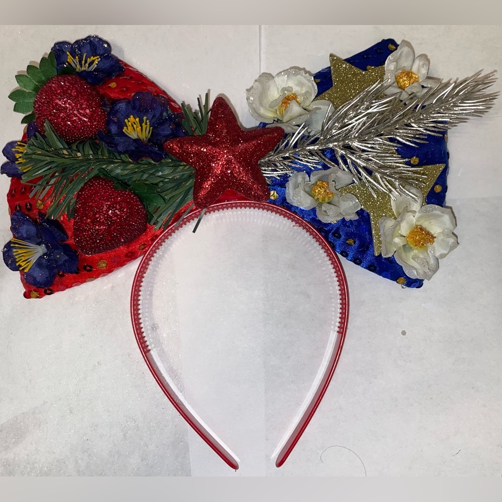 Red and blue/ 4th of July headband